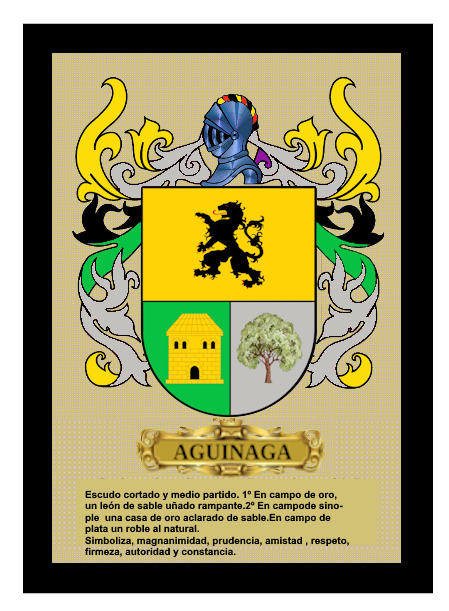 Escudo heráldico de apellido registrado